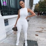 Ärmelloser Fitness Jumpsuit für Damen – Atmungsaktiv & Figurbetont